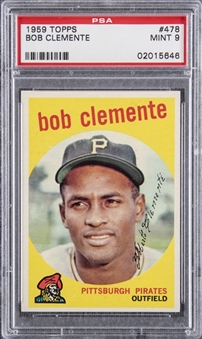 1959 Topps #478 Bob Clemente – PSA MINT 9